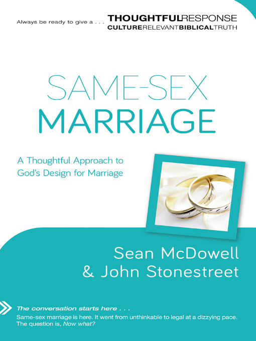 Title details for Same-Sex Marriage by Sean McDowell - Available